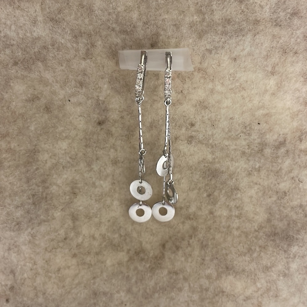 14k white gold earrings